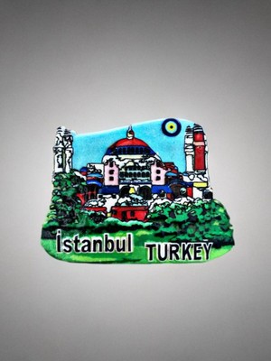 Istanbul Temalı Polyester Magnet