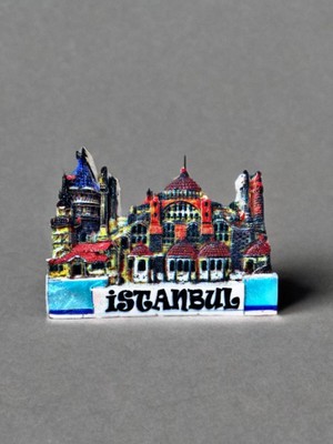 Istanbul Temalı Polyester Magnet