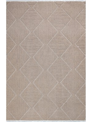 Hali.Net 120x180 cm Bej Juiz İskandinav Modern Nordik Halı | Yatak Odası Çocuk Odası Salon Halısı | Hav Vermez Leke Tutmaz | JUİZ-A0311