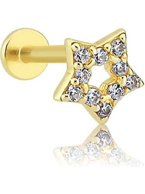 Taşlı Yıldız Tragus Piercing
