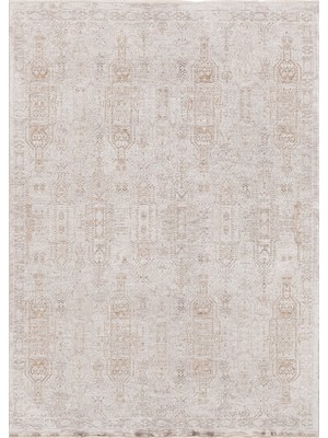 Koyal Modern Bej Polyester Dikdörtgen Modern Desenli Akrilik Hav Vermeyen Leke Tutmayan Kolay Temizlenen Yumuşak Makine Salon Yolluk Mutfak Halı