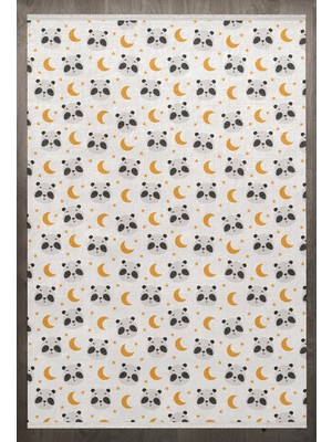 Hali.Net 160x160 cm Beyaz Yıkanabilir Halı | Salon Yatak Odası Halısı | Leke Tutmaz Hipoalerjenik | F_CHİLD-1042