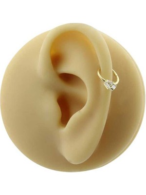 Üç Baget Taşlı Helix Piercing