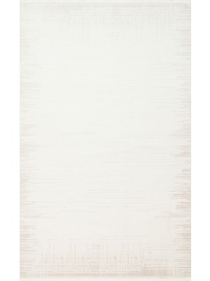 Bespoky 80x150 cm Bej Cream Modern Yıkanabilir Halı | Mutfak Balkon Yatak Odası Halısı | Leke Tutmayan Kaymaz | CREAM-BEİGE