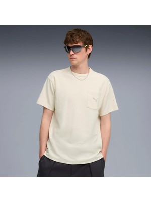 Puma Erkek Krem Puma Puma Class Relaxed Tee Krem Erkek T-Shirt