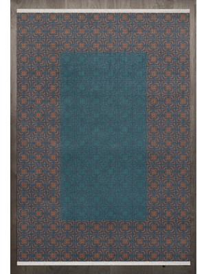 Hali.Net 120x180 cm Turuncu Scandinavian İskandinav Pamuk Yıkanabilir Modern Halı | Yatak Odası Çocuk Odası Salon Halısı | Leke Tutmaz Hipoalerjenik | F_SCANDİNAVİAN-8007