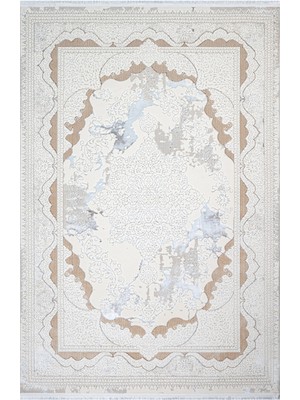 Hali.Net 200x300 cm Beyaz Safir İskandinav Modern Nordik Halı | Salon Yatak Odası Halısı | Hav Vermez Leke Tutmaz | SAFİR-17301