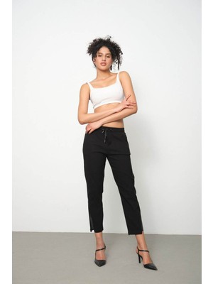 Double  Siyah Kadın Pantolon X-208