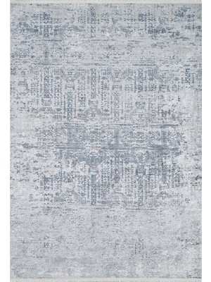 Hali.Net 80x150 cm Gri Dijital Baskı Etnik Patchwork Halı | Mutfak Balkon Salon Halısı | Hav Vermez Hipoalerjenik | HALN-HLN1776