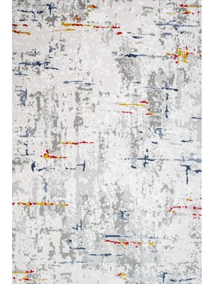 Hali.Net 80x150 cm Gri Londra Pamuk Yıkanabilir Etnik Halı | Mutfak Balkon Salon Halısı | Leke Tutmaz Hipoalerjenik Çabuk Kuru | CREA_LONDRA-11551