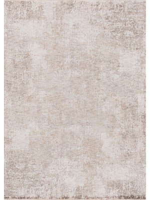 Rajni Modern Bej Viskon Dikdörtgen Modern Desenli Akrilik Hav Vermeyen Leke Tutmayan Kolay Temizlenen Yumuşak Makine Salon Yolluk Mutfak Halı