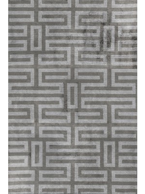 Hali.Net 80x150 cm Gri Yıkanabilir Halı | Salon Mutfak Halısı | Leke Tutmaz Hipoalerjenik | GM_NOVASTYLE-12255G