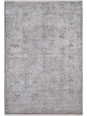 Hali.Net 80x150 cm Kahverengi Dijital Baskı Etnik Patchwork Halı | Mutfak Balkon Salon Halısı | Hav Vermez Hipoalerjenik | HALN-HLN1610