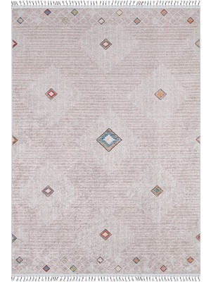 Hali.Net 120x180 cm Krem Bej Baklava Desenleri Modern Bohem Geometrik Halı | Salon Yatak Odası Halısı | Hav Vermez Hipoalerjenik | HALN-HLN5040