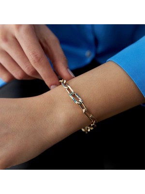 Mineli Kalın Ataç Bileklik