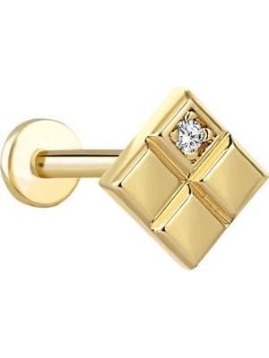 Baklava Taşlı Tragus Piercing