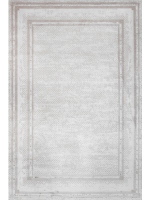 Gri Geometrik Etnik Modern Desenli Pamuk Makinada Yıkanabilir Hav Toz Vermez Leke Tutmayan Kaymaz Taban Dijital Makine Baskı Salon Yolluk Mutfak Halı