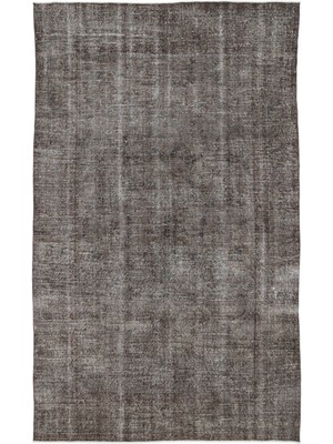 Vintage Kahverengi Göbekli Yün Modern Desenli Yün Hav Toz Vermez Leke Tutmayan Salon Yolluk Mutfak El Dokuma Halı