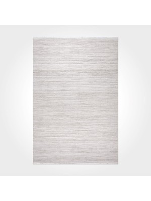 Angelina Çizgili Krem Yün Kare Modern Desenli Akrilik Hav Vermeyen Leke Tutmayan Kolay Temizlenen Yumuşak Makine Salon Yolluk Mutfak Halı