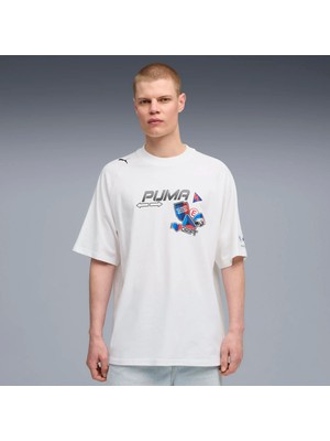Puma Erkek Beyaz Puma Bmw Mms Stıcker Tee Beyaz Erkek T-Shirt