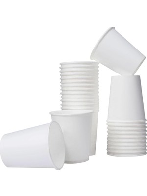 Storemax 100 Adet Karton Bardak 6 Oz 165 Ml, Çay Için Beyaz Karton Bardaklar, Küçük Tek Kullanımlık Kahve Bardakları, Otomat Bardakları, Kağıt Bardak