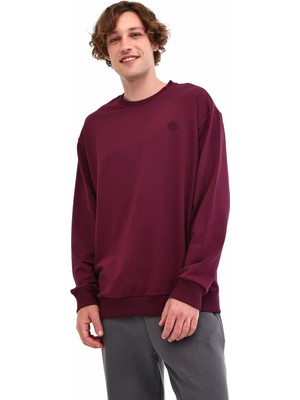 Lumberjack A10203252708010 5W Mb Sn75 C Neck Sw 5Pr Bordo Erkek Sweatshırt