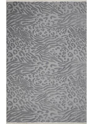 Wicker Gri Geometrik Etnik Modern Desenli Hav Vermeyen Leke Tutmayan Kolay Temizlenen Yumuşak Makine Salon Yolluk Mutfak Halı