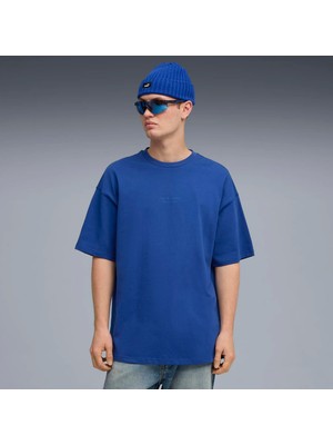 Puma Erkek Mavi Puma Pl Lifestyle Tee Mavi Erkek T-Shirt