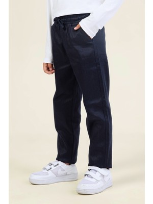 Beli Lastikli Erkek Çocuk Okul Pantolonu