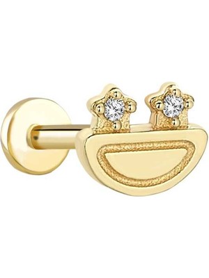 Star Kurbağa Tragus Piercing