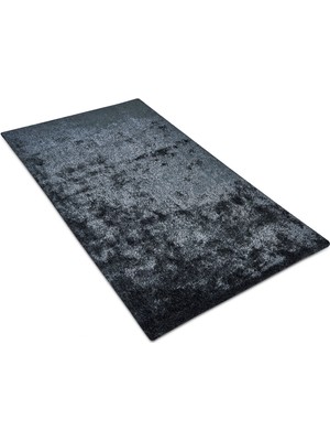 Bespoky 90x150 cm Antrasit Yıkanabilir Halı | Yatak Odası Mutfak Halısı | Leke Tutmayan, Kaymaz | VEGA-ANTRASİT