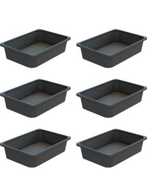 Montessori Oyuncak Dolabı Kutusu Saklama Kutusu 41X30.5X10 Çocuklar Için Aktivite Kutusu 6 Adet