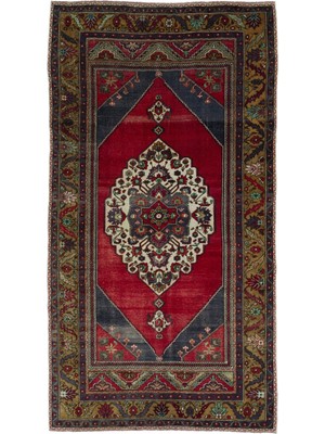 Hali.Net 155x295 cm Bej Eskitme El Dokuma Yün Halı | El Yapımı Doğal Yün Salon Halısı | Geleneksel Anadolu Hav Vermez | UNİQUE-31497