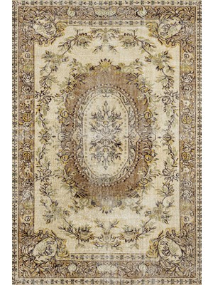 Kahverengi Klasik Etnik Modern Desenli Pamuk Makinada Yıkanabilir Hav Toz Vermez Leke Tutmayan Kaymaz Taban Dijital Makine Baskı Salon Yolluk Mutfak Halı