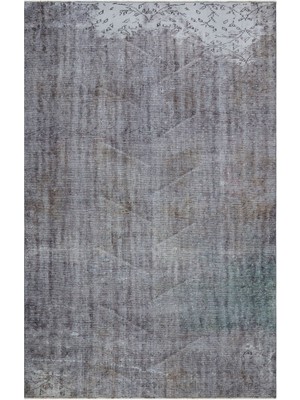 Hali.Net 187x292 cm Çok Renkli Vintage Anadolu Eskitme Yün Halı | Salon Yatak Odası Halısı | Doğal Yün El Yapımı El Dokuma Hav Vermez | UNİQUE-31068