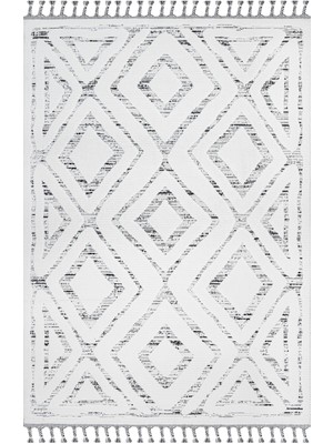 Bespoky 80x150 cm Bej Liza Modern Etnik Yıkanabilir Halı | Mutfak Balkon Yatak Odası Halısı | Leke Tutmayan Kaymaz | LİZA-18559