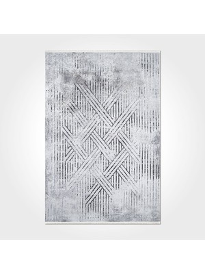 Bespoky 80x150 cm Gri Yıkanabilir Halı | Yatak Odası Mutfak Halısı | Leke Tutmayan, Kaymaz | LEKE TUTMAYAN KAYMAZ