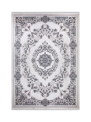 Bespoky 80x150 cm Lacivert Silver Klasik Yıkanabilir Halı | Mutfak Balkon Yatak Odası Halısı | Leke Tutmayan Kaymaz | SİLVER-16574