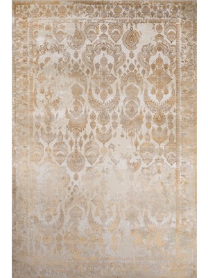 Bespoky 80x150 cm Bej Artemis Klasik Yıkanabilir Halı | Mutfak Balkon Yatak Odası Halısı | Leke Tutmayan Kaymaz | ARTEMİS_INSPİRATİON-650D