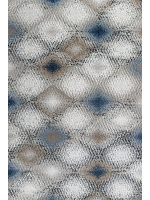 Bespoky 80x150 cm Gri Açık Gri Geometrik Modern Baklava Yıkanabilir Halı | Yatak Odası Mutfak Halısı | Leke Tutmayan, Kaymaz | KRM_SOFT-1802