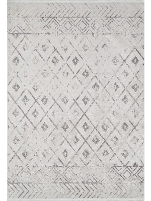 Bespoky 80x150 cm Bej Modern Etnik Yıkanabilir Halı | Mutfak Balkon Yatak Odası Halısı | Leke Tutmayan Kaymaz | HALN-HLN1840