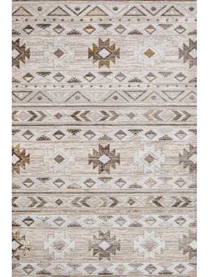 Bespoky 80x150 cm Bej Stn Modern Stone Yıkanabilir Halı | Mutfak Balkon Yatak Odası Halısı | Leke Tutmayan Kaymaz | STN_LOYA-001B