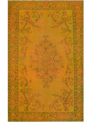 Atina Turkuaz Eskitme Yün Modern Desenli Yün Hav Toz Vermez Leke Tutmayan Salon Yolluk Mutfak El Dokuma Halı