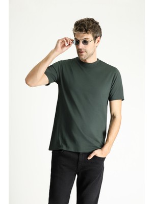 Bisiklet Yaka Regular Fit Süprem Pamuk Tişört