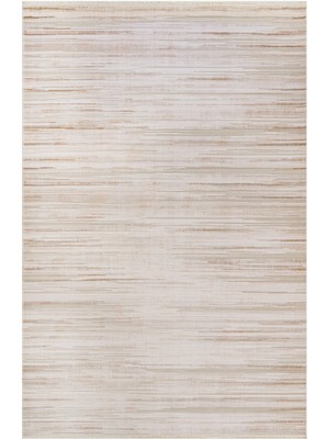 Calendula Geçişli Bej Pamuk Dikdörtgen Modern Desenli Akrilik Hav Vermeyen Leke Tutmayan Kolay Temizlenen Yumuşak Makine Salon Yolluk Mutfak Halı