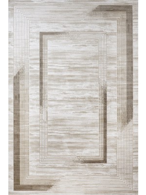 Bespoky 80x150 cm Krem Artemis Modern Klasik Yıkanabilir Halı | Mutfak Balkon Yatak Odası Halısı | Leke Tutmayan Kaymaz | ARTEMİS_DİOR-6404C