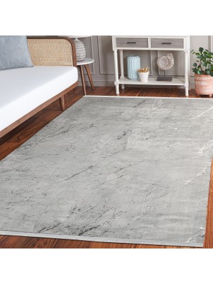 Bespoky 140x200 cm Gri Cotton Modern Lüks Yıkanabilir Halı | Yatak Odası Çocuk Odası Halısı | Hav Vermez Leke Tutmaz Kaymaz | LXS_COTTON-1075GRİ