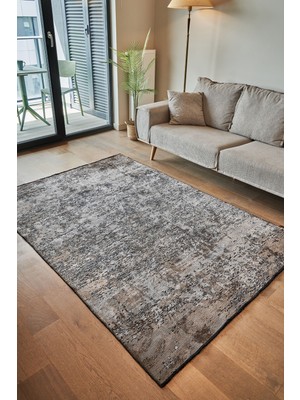 Swan Modern Vizon Pamuk Dikdörtgen Modern Desenli Akrilik Hav Vermeyen Leke Tutmayan Kolay Temizlenen Yumuşak Makine Salon Yolluk Mutfak Halı