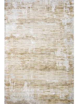 Bespoky 80x150 cm Bej Eskitme Modern Soyut Yıkanabilir Halı | Yatak Odası Mutfak Halısı | Leke Tutmayan, Kaymaz | ARTEMİS_ALİA-6266D