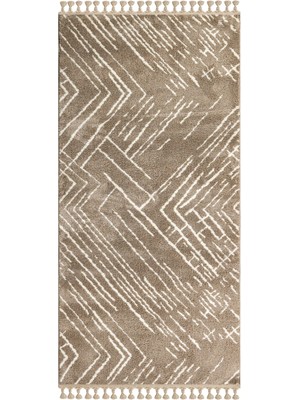 Bespoky 80x150 cm Siyah Parma Modern Lüks Yıkanabilir Halı | Mutfak Balkon Yatak Odası Halısı | Leke Tutmayan Kaymaz | PARMA-PM004A